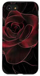 Coque pour iPhone SE (2020) / 7 / 8 Rose Minimalisme Abstrait Lignes Art Floral Nature