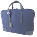 PROMOTION ! Sac business, porte-ordinateur 'Azzaro' bleu (special ordinateur 15') - 38x28x9 cm