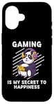 Coque pour iPhone 16 Le jeu Kawaii Panda est mon secret pour trouver le bonheur