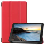 samsung Samsung Galaxy Tab A 8.0 2019 T290 Tri-Fold PU Case Red