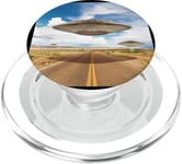 UFO FUNNY THE END IS PRECHE 51 EXTERNETTOIRES Vaisseau SPATIAL VOLANT OVNI PopSockets PopGrip pour MagSafe