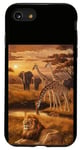 Coque pour iPhone SE (2020) / 7 / 8 La savane africaine au coucher du soleil