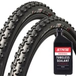 Challenge Limus Vulcanized Tubeless Ready CX Tyres With Stans 500ml Sealant - Pair