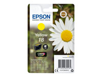 Epson 18 ink cartridge yellow standard capacity 3.3ml 180 pages 1-pack blister without alarm