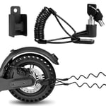 Antivol Trottinette Electrique,Verrou de Frein à Disque, Scooter Électrique Anti-Vol De Fil d'acier Antivol Disque Freins, Antivol Sécurité pour Xiaomi M365 Scooter Accessoire Antivol Sécurité (Noir)