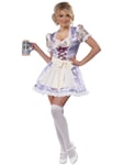 Biergartendame Shepherdess Oktoberfest Beer Maid German Bo Peep Womens Costume