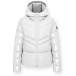 Veste Colmar  Doudoune super brillante avec capuche blanche