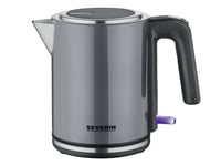 Severin Wk 9577, Vattenkokare, 2200 W, 1 Liter, Stengrå