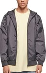 Build Your Brand Men's Windrunner Jacket, darkshadow/darkshadow, XL