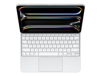 Apple Magic Keyboard - Tangentbord Och Foliefodral - Med Pekdyna - Bakgrundsbelyst - Apple Smart Connector - Qwerty - Amerikansk - Vit