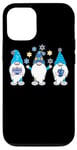 Coque pour iPhone 12/12 Pro Nains de jardin Hanukkah Shalom - Chapeaux bleus