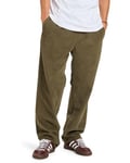 Quiksilver Pantalon Taxer Regular Cord Pant Homme Marron XS