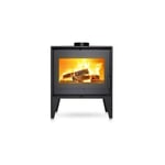 Invicta - Poele a Bois en acier Euros - Puissance optimale: 8 kW - Max: 10 kW - Bûches 52 cm, Raccordable, Ecodesign