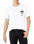 KARL LAGERFELD Men's Classic Karl Caharacter T-Shirt, White, XL