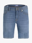 Jack & Jones Kids' Light Wash Denim Shorts, Blue Mid