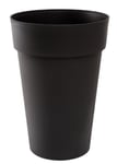 EDA - Pot de Fleur Vase Haut TOSCANE Ø 46 cm - Volume 67 L - Ø 46 x H.65 cm - Gris anthracite