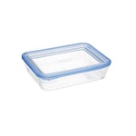 Pyrex Pure Glass - Boîte de conservation alimentaire en verre aver couvercle en verre hermétique 22 x 17 x 8 cm - 1,5L | Compatible four, micro-ondes et lave-vaisselle