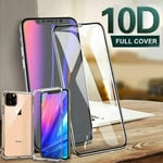 Screen Protector For Iphone 12,11 Xr Pro Max 9h Curved Full Cover Tempered Glass