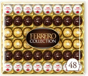 Box of 48 Ferrero Collection Pralines Coconut Raffaello and Dark Chocolate, 518g