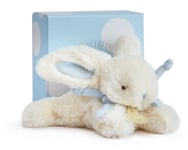 DOUDOU ET COMPAGNIE - Doudou couleur Bleu 16 cm de la gamme LAPIN BONBON -  -...