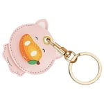 AXFEE Airtag Porte Clé, Mignon PU Étuis pour Apple AirTag, Portable Key Finder pour Clés Enfants Animaux de Compagnie, [ Porte- Clés Contrôle d'Accès] (Airtag Non Inclus) (Cochon Mangue)