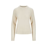 Tufte Robin Cable Sweater Jet Stream XL Klassisk ullgenser til dame