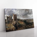 Big Box Art John Constable Hadleigh Castle, The Mouth of The Thames Canvas Wall Art Print Ready to Hang Picture, 76 x 50 cm (30 x 20 Inch), Multi-Coloured