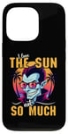 iPhone 13 Pro I Love The Sun Funny Vampire Sunglasses Tropical Sunset Vibe Case