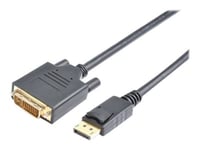 Prokord Displayport-kabel 3m Displayport Dvi-d Sort