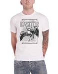 Led Zeppelin T Shirt Icarus Burst Band Logo New Official Mens White