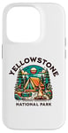 Coque pour iPhone 14 Pro Randonnée familiale en plein air dans le parc national de Yellowstone Forest