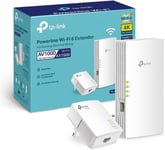 TL-WPA7817 KIT 1000Mbps CPL WiFi 6 AX1500Mbps Adaptateur Réseau CPL, Homeplug AV2 1000Mbps, Boitier CPL WiFi Ethernet, Brancher et Utiliser, Port Ethernet Gigabit, EasyMesh, CPL Fibre