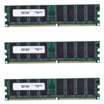 3X 2.6V DDR 400 MHz 1 GB de Mémoire 184 épingles PC3200 Desktop pour RAM CPU GPU APU Non-ECC CL3 DIMM