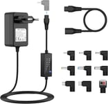 36W USB Adaptateur Alimentation Universelle,Transformateur Universel Bloc d'alimentation 20V 19V 18V 17V 16V 15V 14V 13V 12V 11V 10V 9V 8V 7V 6V 5V, AC/DC Chargeur Secteur, Max 3000mA