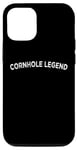 Coque pour iPhone 12/12 Pro Cornhole Champion Pouf poire Toss Team Legend Corn Hole