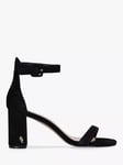 Kurt Geiger London Langley Suede Block Heel Sandals, Black