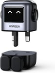 UGREEN Uno Charger 65W USB C Charger Nexode 3-Port GaN Fast Charger Plug Type C