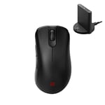 BenQ Zowie EC2-CW Souris Gamer sans Fil Ergonomique pour e-Sport | Récepteur optimisé | Molette 24 crans | sans Pilote | Revêtement Noir Mat | Taille M