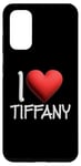 Coque pour Galaxy S20 I Love Tiffany Nom personnalisé Fille Femme Tiff Heart