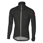CASTELLI Emergency Rain Jacket, mens, Sports Jacket, 4517500, Black, M