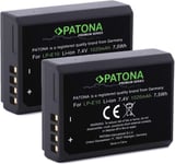 Lot de 2 batteries LP-E10 de qualité supérieure (1020 mAh) avec puce d'information - Entièrement compatible avec Canon EOS 1100D 1200D 1300D 2000D 4000D