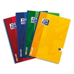 Oxford Cahier Open Flex - reliure brochée 21 x 29,7 cm 192 pages grands carreaux papier 90g