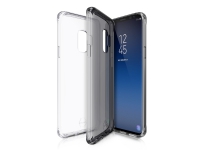 ITSKINS NANO // DUO Zero Gel 2 in 1 - Baksidesskydd för mobiltelefon - termoplastisk polyuretan (TPU), Impacthane - svart, transparent (paket om 2) - för Samsung Galaxy S9+