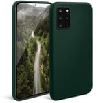 Moozy Minimalist Series Coque en silicone pour Samsung S20 Plus, vert nuit – Finition mate fine et souple en TPU - Neuf