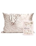 Kitsch Satin Pillowcase for Hair & Skin - Softer Than Silk Pillowcase for Hair and Skin | Cooling Satin Pillowcases with Zipper | Satin Pillow Case Cover | Standard Queen (Leopard, 1 Pack)