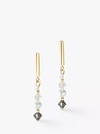 COEUR DE LION Swarovski Crystal Drop Earrings, Grey/Multi