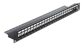 Delock Keystone Patch Panel 24 Port 1U