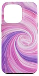 iPhone 13 Pro Swirl Pink Color Illustration Pattern Abstract Art Case