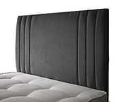 mm08enn BEAUTIFUL SIDE BAR HEADBOARD IN TURIN FABRIC IN 30" IN (4ft Small Double, Linen)