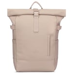 Johnny Urban Sac à dos Femme Homme Beige - Harvey Large - Casual Rolltop 21l pour le travail voyages loisirs - Sleek Series - Compartiment pour ordinateur portable